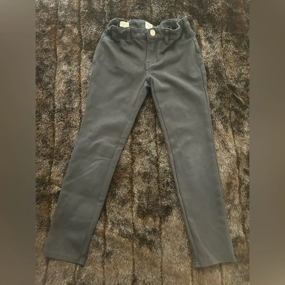 Gap Kids Girls Size 7 Black Uniform Pants | Slim Fit School Dress Pants